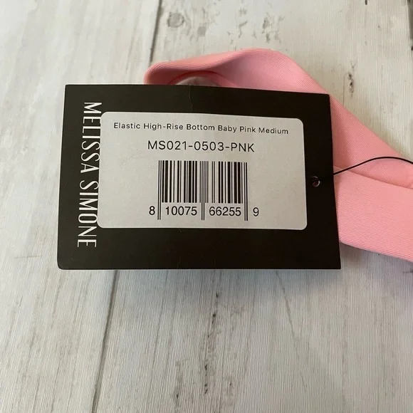 melissa simone Elastic Rise bottom Baby Pink bikini bottom